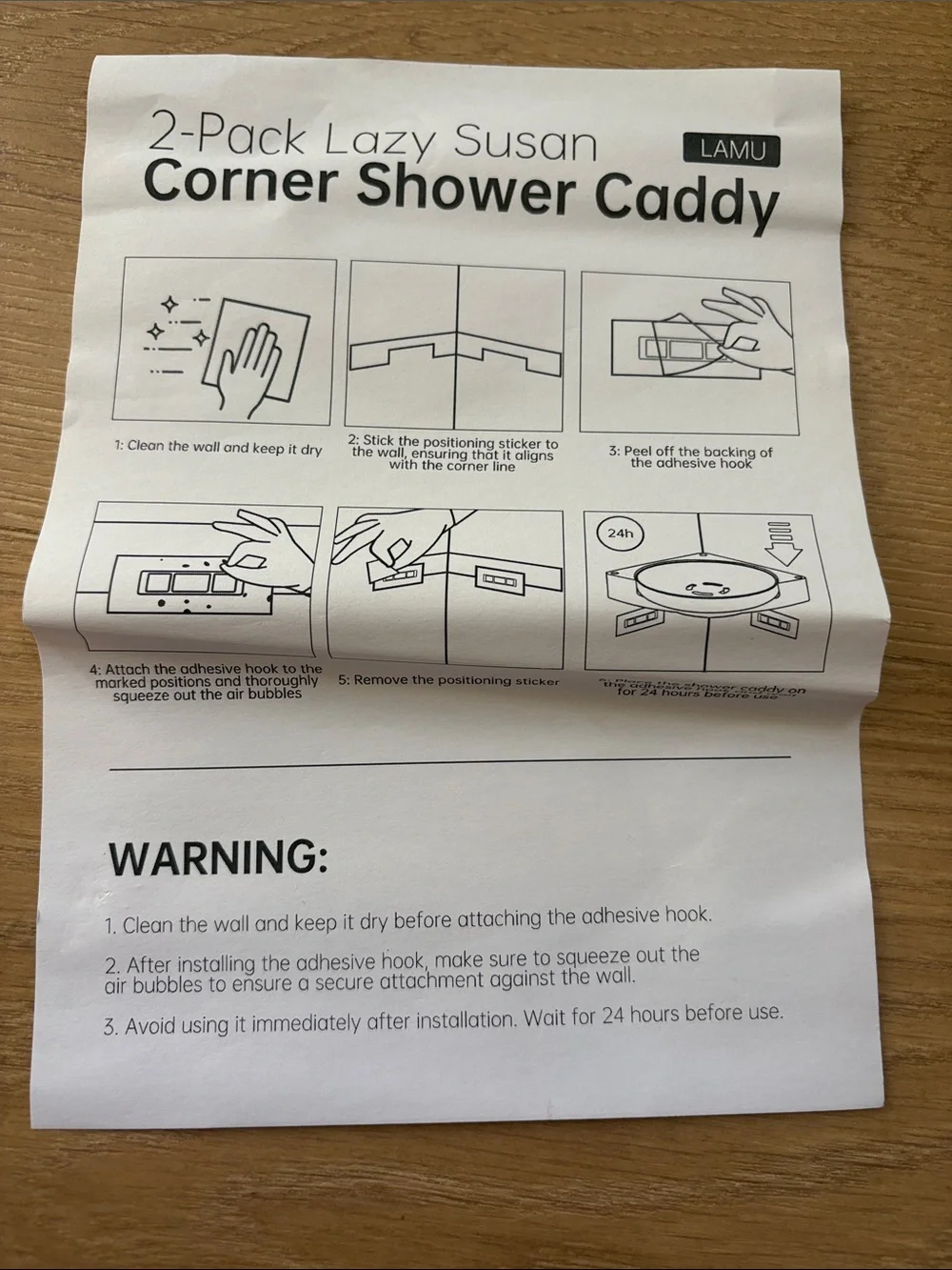 Lazy Susan Corner Shower Caddy - 2 Pack